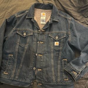 Carhartt Denim Shearling jacket sz L